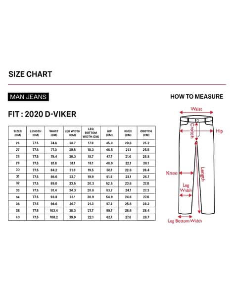 Diesel Viker Jeans Diesel Jeans Size Chart Diesel Viker Straight