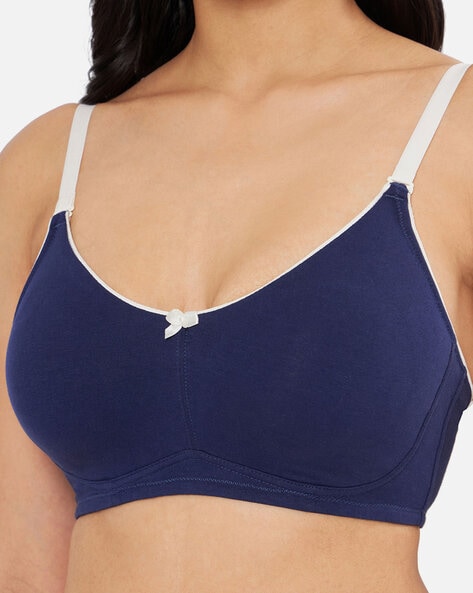 Wacoal B-Smooth Padded Non-Wired Full Coverage Bralette Bra - Blue