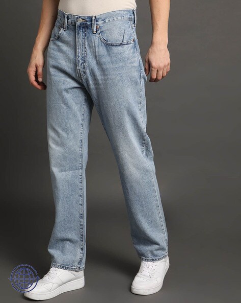 Straight Taper GapFlex Jeans with Washwell by Gap Online, THE ICONIC