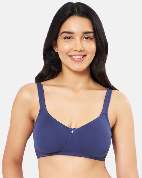 Zivame Beautiful Basics Padded Cotton WireFree Lace Bra - 36B (Navy) in  Bangalore at best price by Milastar Retail Pvt Ltd (Registered Office) -  Justdial