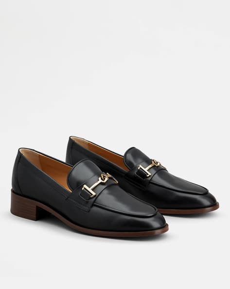 【TOD'S】DOUBLE T LOAFERS TOD'S Double T shearling loafers | THE OUTNET