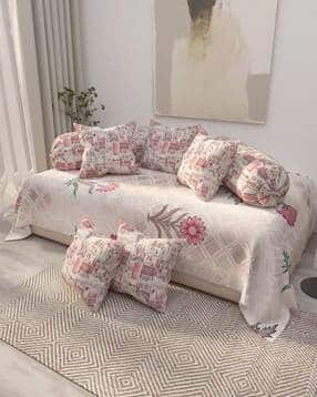 Floral Print Cotton Bedding Set-image-3