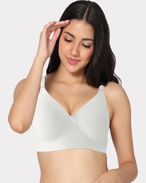 Buy Bralux B Cup Cotton Padded Bra for Womens Everyday Use, White