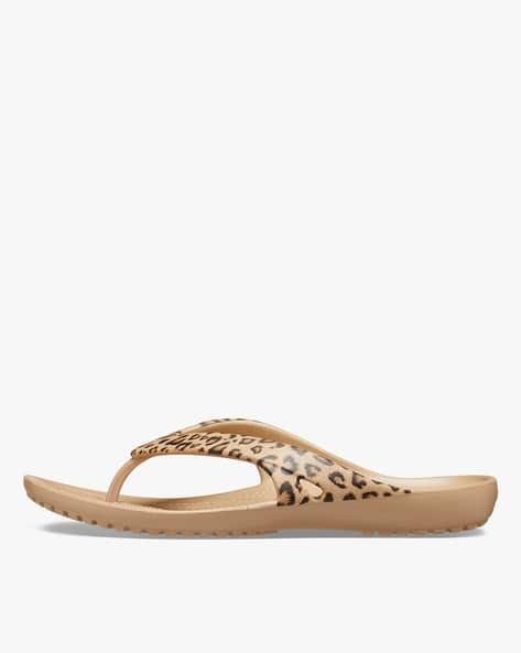 Women Kadee II Leopard Print Thong-Strap Flip-Flops