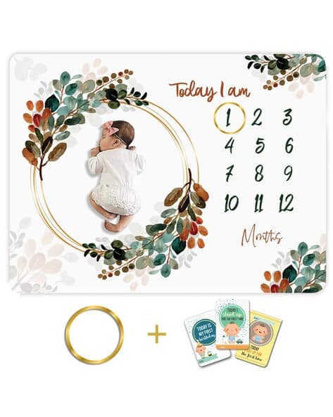 Grishu Collection Monthly Milestone Blanket