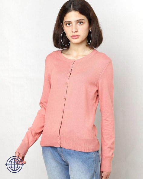 Gap 2025 pink cardigan