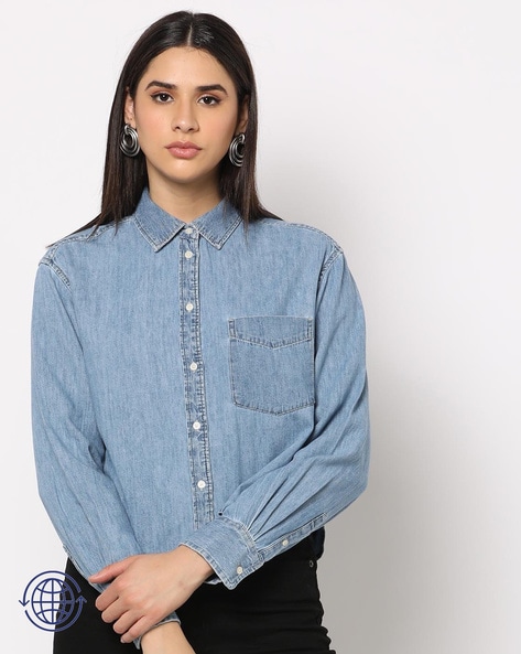 Gap women's denim shirts new arrivals