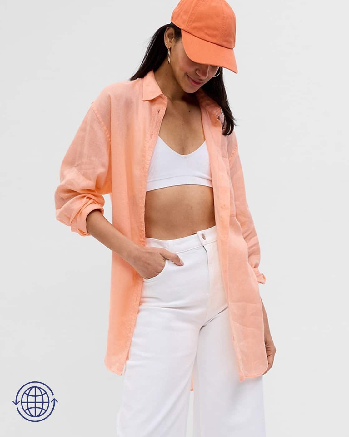 Classic Full Sleeves Linen Tunic Shirt