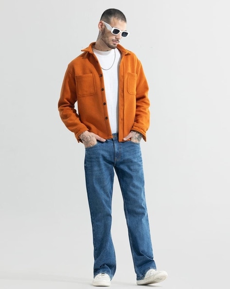 Vintage Hugo Boss Jeans Mens 34x32 Orange Relaxed Baggy Logo Denim 90s Y2k  USA | eBay