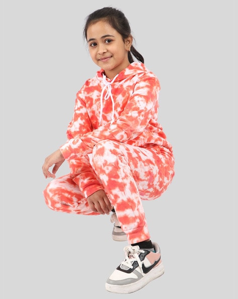 Girls clearance red tracksuit