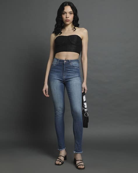 Lee Cooper Women Mid-Wash Skinny Fit Jeans