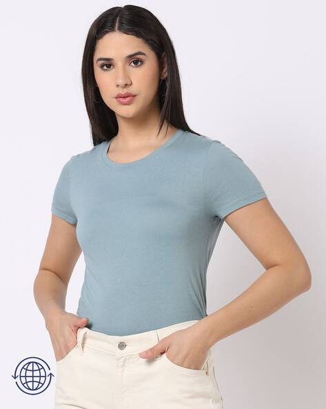 GAP Women Favourite Relaxed Fit Crew-Neck T-Shirt