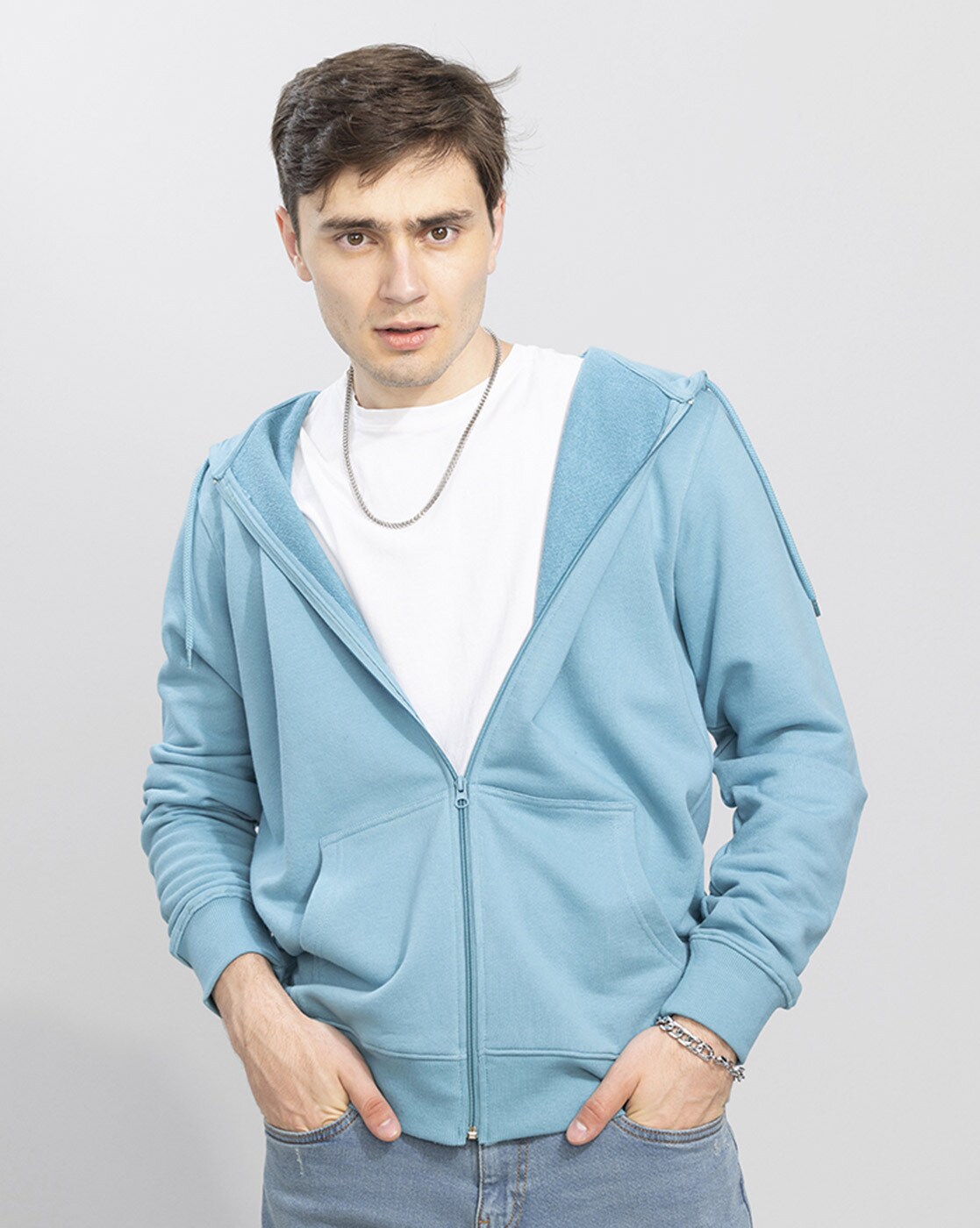 Buy Blue Sweatshirt & Hoodies for Men by SNITCH Online