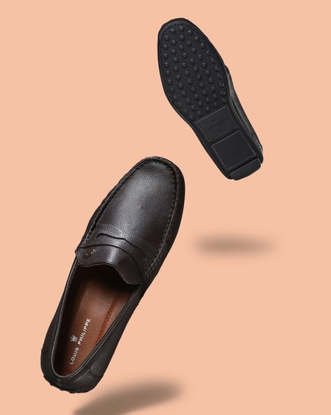 Men Patterned Slip-On Loafers