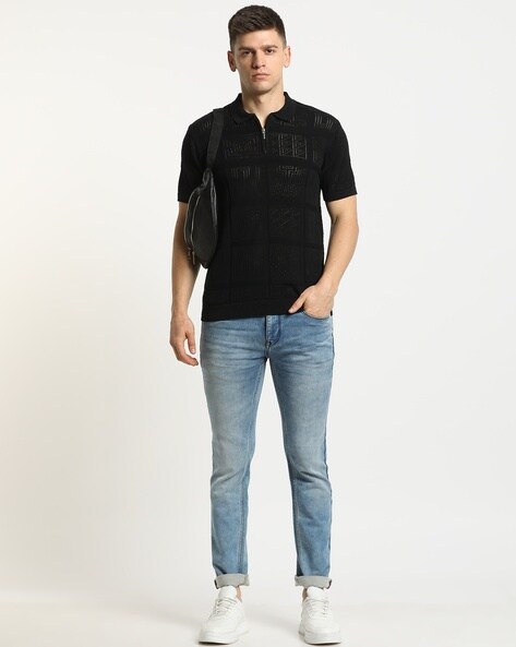 Buy Jet Black Tshirts for Men by ALTHEORY Online
