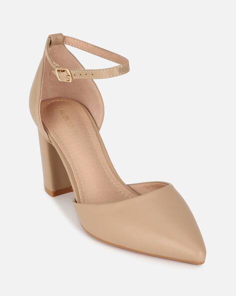 Women Pointed-Toe Chunky Heeled Sandals