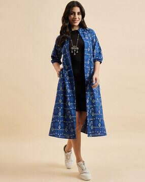 azira Women Relaxed Fit Printed Shrug-picture-11