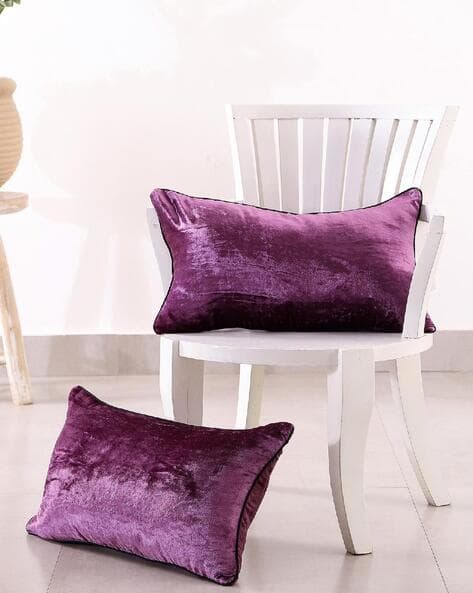 Buy Purple Cushions Pillows for Home Kitchen by Handicraft