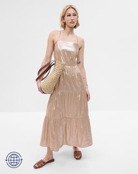 Buy GAP Tiered Halter-Neck Dress Online | Ajio.com
