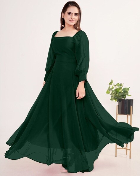 Buy Green Dresses & Gowns for Women by FEMVY Online