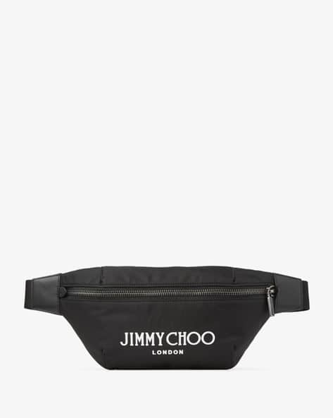 Buy Jimmy Choo Finsley Nylon Belt Bag | Black Color Men