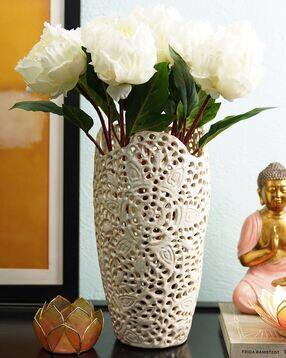 Stellar Celestial Tall Carved Vase