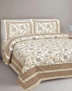 243 TC Cotton Bedsheet with 2 Pillow Covers