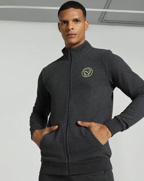 puma Slim Fit Bomber Jacket with Logo Print-picture-41