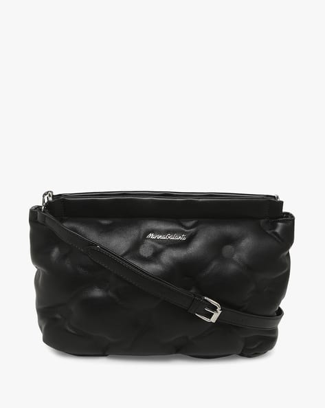 Women Quilted Crossbody Bag with Detachable Strap