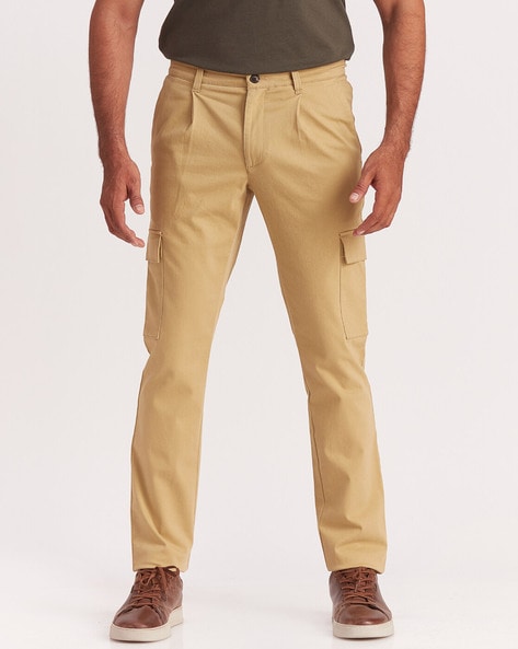 Slim Fit Cargo trousers, Medium Brown