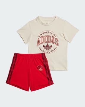 adidas kids Brand Print T-Shirt & Shorts Set-picture-10