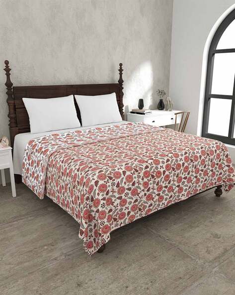 Jaipur Fabric Floral Print Cotton Double Dohar