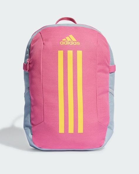 Pink and blue adidas backpack hotsell