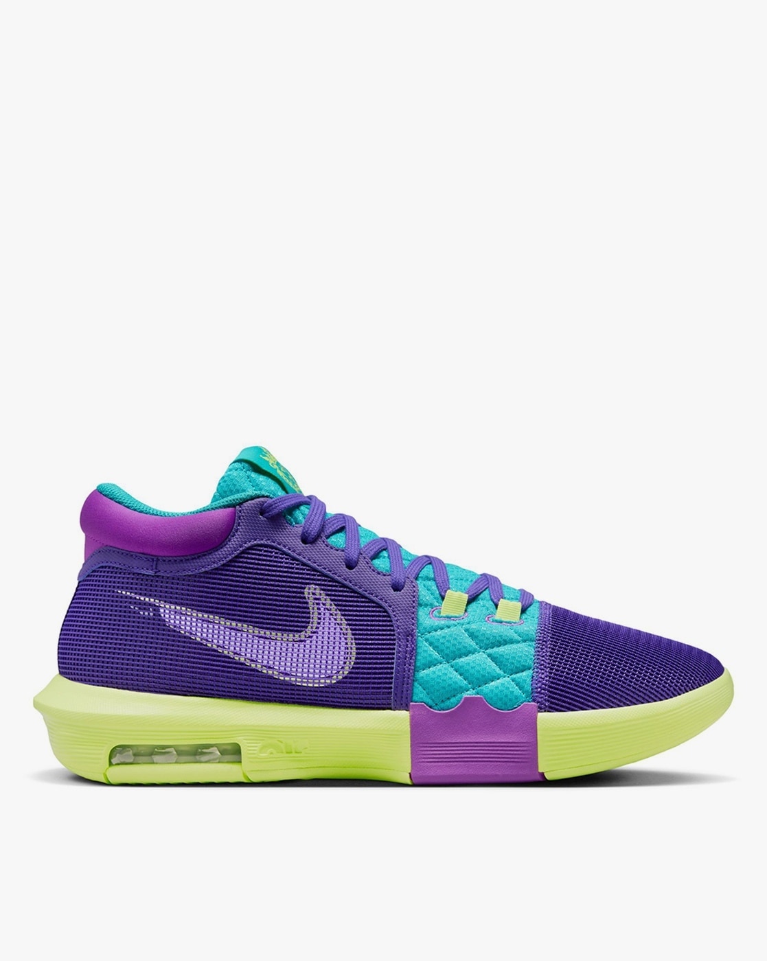 Purple nike hot sale lebron shoes