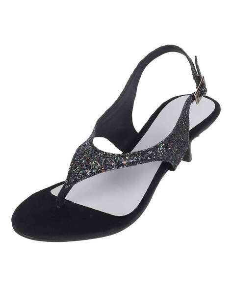 Metro Women Embellished Sling-Back Stilettos