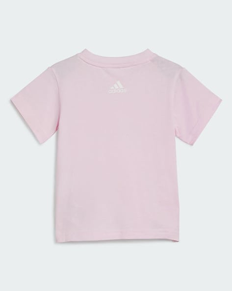 Adidas baby pink shirt hotsell