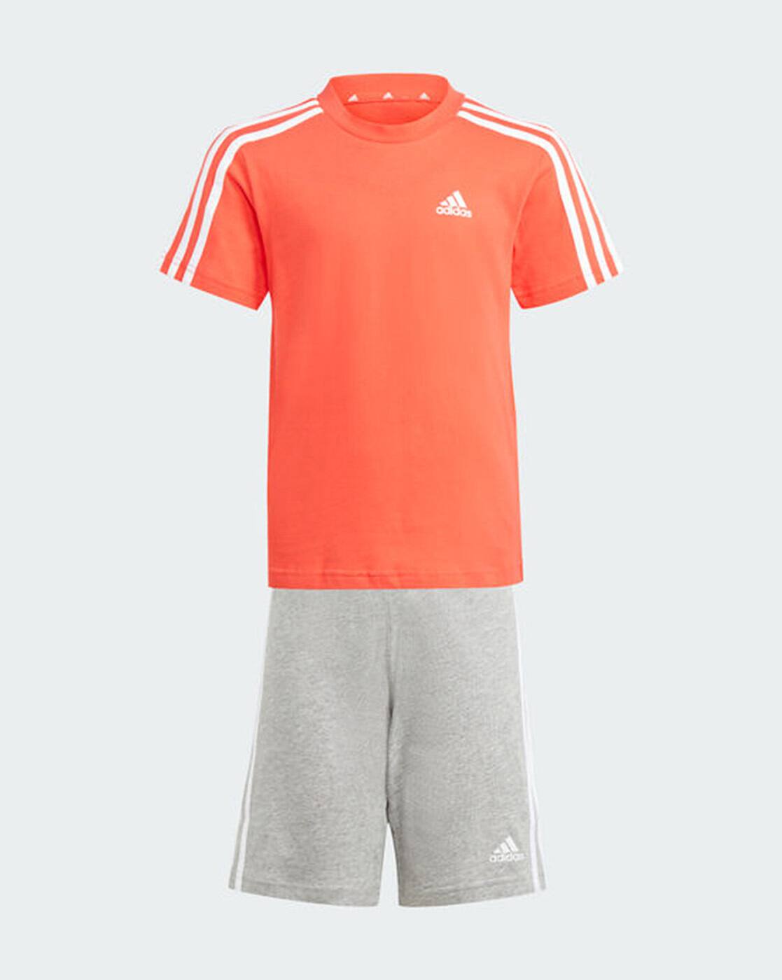 Brand Print T-Shirt Shorts Set