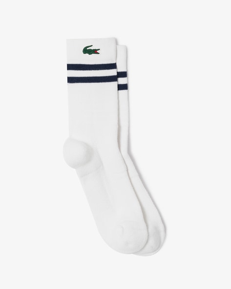 Lacoste Striped Mid-Calf Length Socks