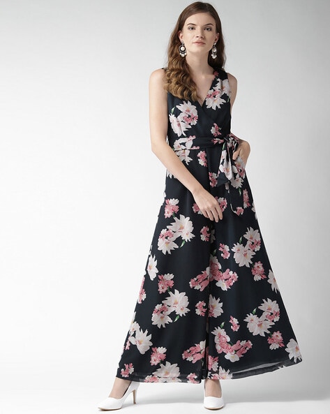 Floral hotsell jumpsuit formal