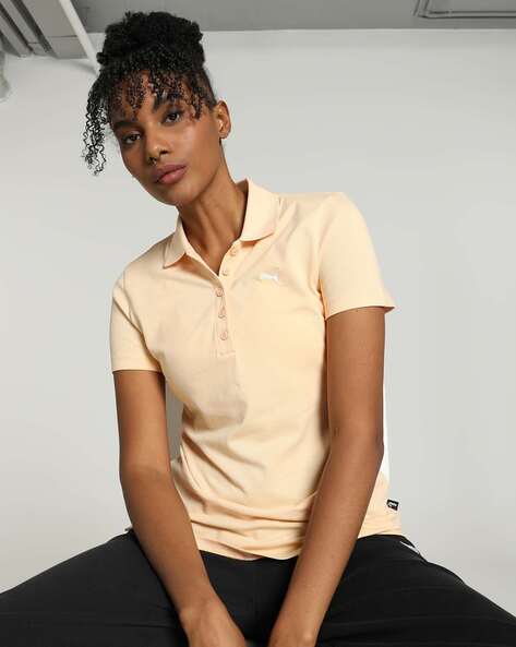Puma orange polo shirt hotsell