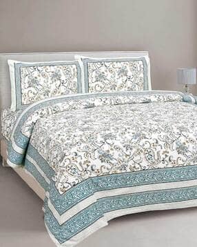 jaipur fabric 245 TC Bedsheet with 2 Pillow Covers-picture-10