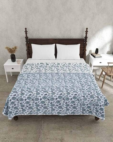 Jaipur Fabric Floral Print Single Reversible Dohar