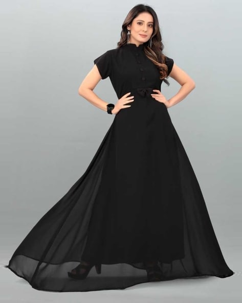Buy Black Dresses & Gowns for Women by Laalzari Online | Ajio.com