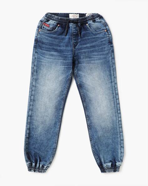 Lee Cooper Boys Mid-Wash Jogger Jeans