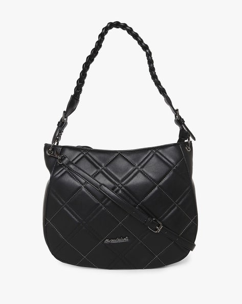 Women Geometric Pattern Hobo Bag with Detachable Strap