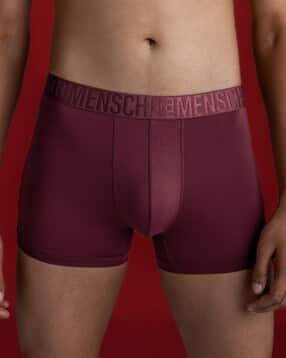 damensch Logo Print Regular Fit Trunks with Elastic Waist-picture-16