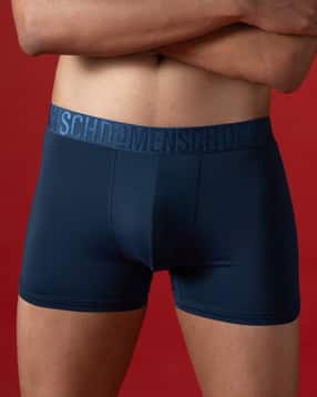 damensch Logo Print Regular Fit Trunks with Elastic Waist-picture-49