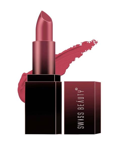 Swiss Beauty HD Matte Pigmented Smudge Proof Lipstick - Chic Pink