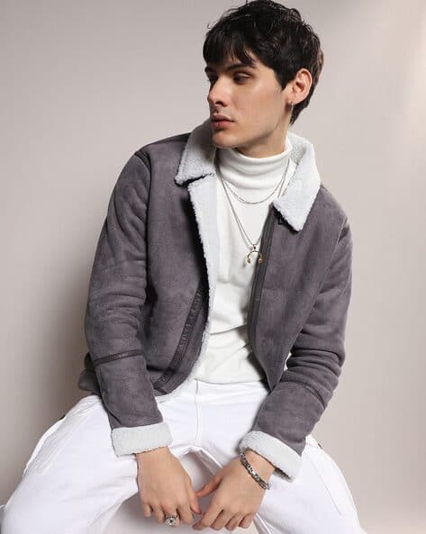 Zip-Front Jacket with Insert Pockets