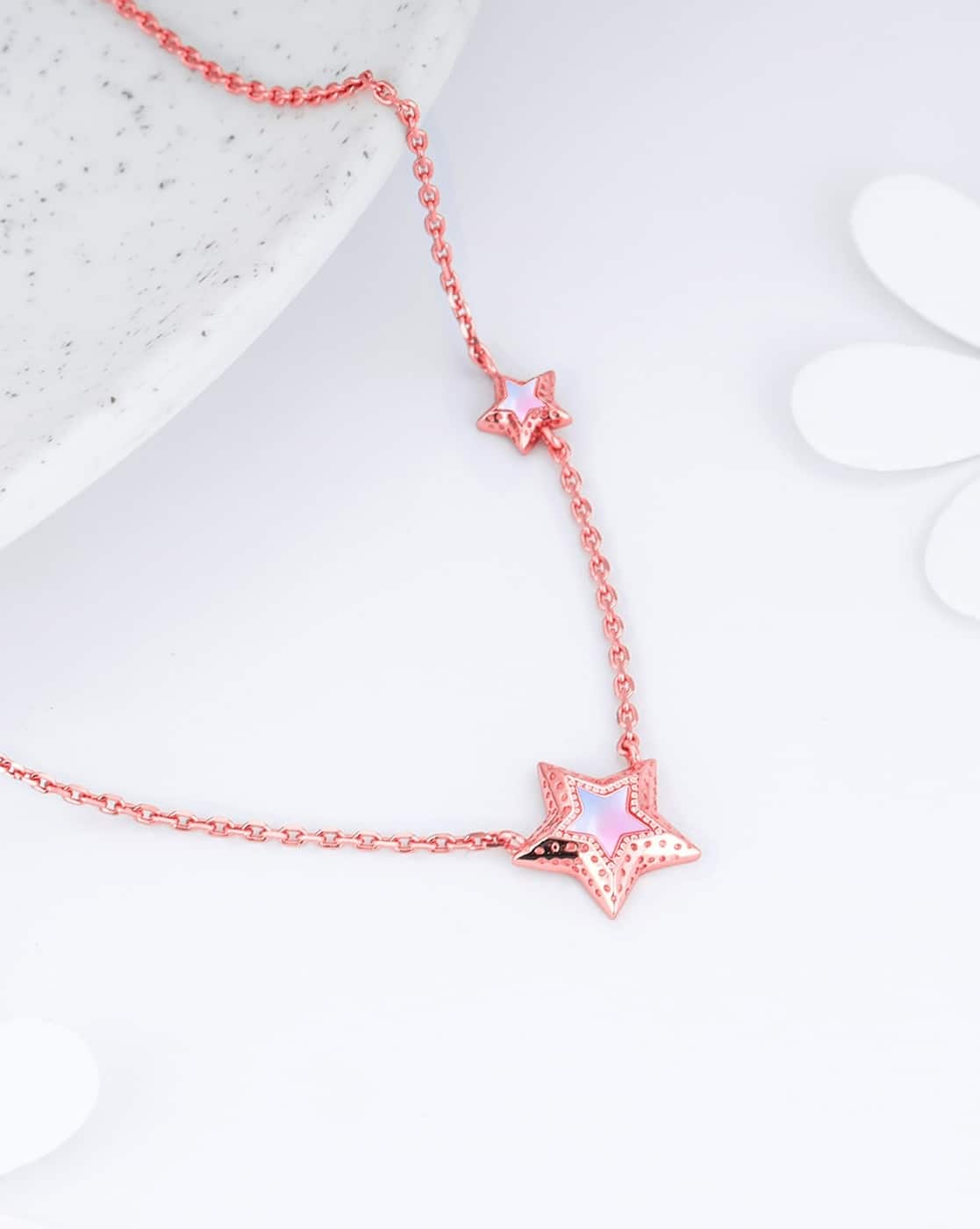 Buy Rose Gold Toned Necklaces Pendants for Women by Giva Online